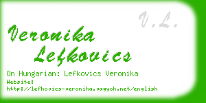 veronika lefkovics business card